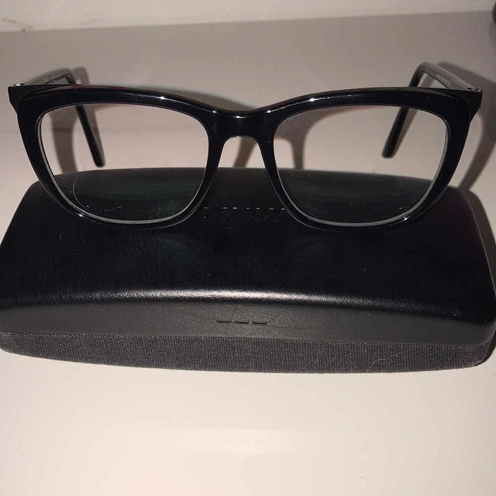 DKNY black prescription glasses